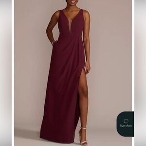David’s Bridal Wine Dress